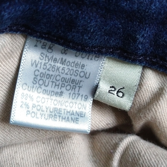 Rag & Bone The Capri Southport Dark Wash Low Rise Skinny Cropped Jeans Revolve - Picture 8 of 9